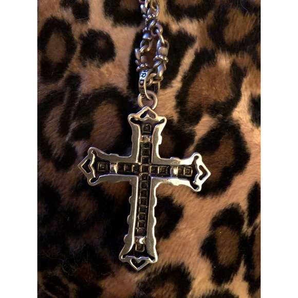 Royal Order Med Consort Cross w/CZ on 30” Lily Chain - Picture 3 of 4